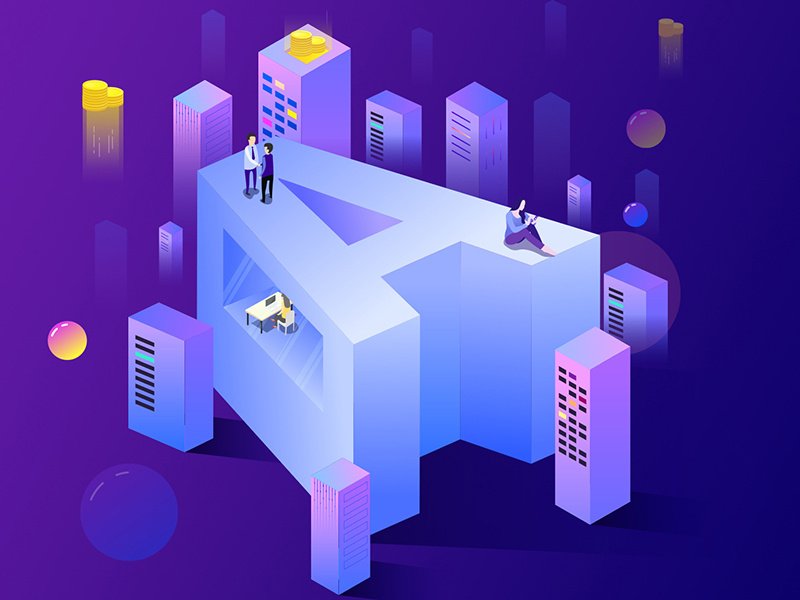 isometric letter A illustration by Amelia Tse on Dribbble