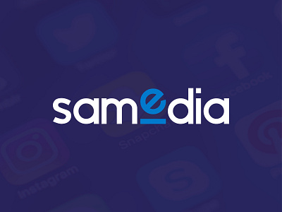 Samedia Logo Design 01 art azerbaijan creative design graphicdesign illustration logo logotype media minimalism modern social app socialmedia typography