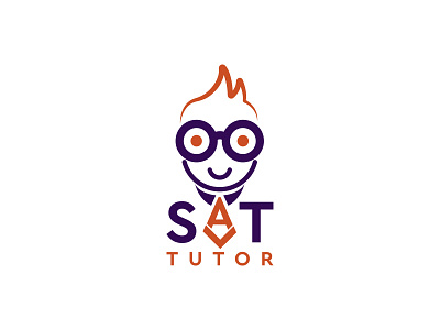 Sat Tutor Logomandesign azerbaijan brand creative design designer draw glasses graphicdesign illustration logo logotype minimalism modern sat tutor vector