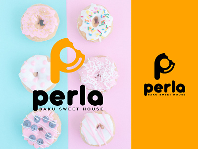 Perla Sweet House Logo P Logo Logomandesign