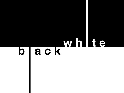 black white poster