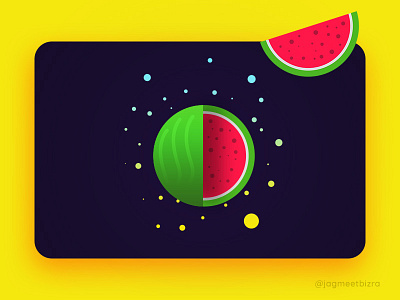 Watermelon branding design green icon illustration logo red summer vector watermelon web yellow