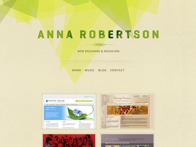 New Portfolio Design Idea branding cream green lime one page personal website portfolio portfolio design