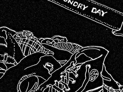 Laundry Day designersmx drawing hand drawn illustration ink music