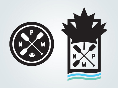 National Paddle Week Unused Logo Concepts badge boat canada icon identity logo logotype paddle sport sports water