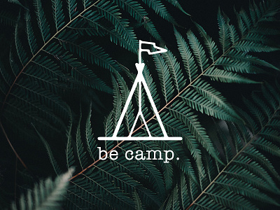 Be camp. camp crea logo nature newbrand