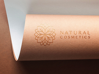 Natural Cosmetics 🌷 branding cosmetic cosmetic logo creation illustration logo nature naturel packaging typography vector