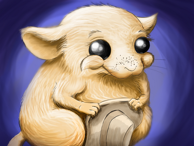 Dormouse Fine Colour Blur digital painting photoshop