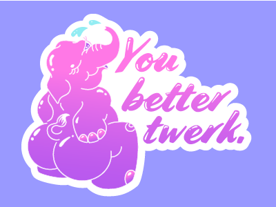 You better twerk. illustration illustrator vector