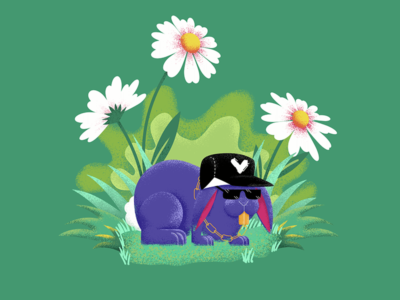 Rappin' Rabbit rabbit adobe illustrator character creation character concept character photoshop digital painting design vector illustrator illustration