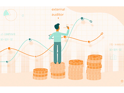 External Auditor accountancy adobe illustrator character character concept character creation design illustration illustrator male character vector