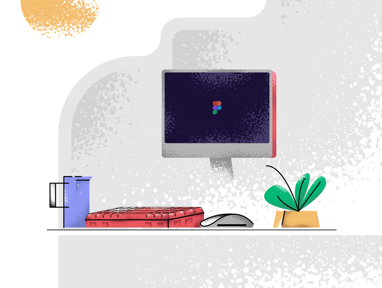 WFH 🖥 by Pavan on Dribbble