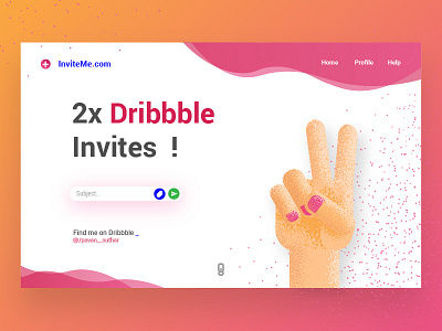 2x Dribbble invites ! character draft dribbble illustration illustrator invite two vector