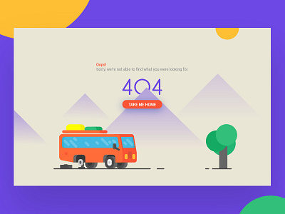 404 design error illustrator page ui uiux ux vector web webui