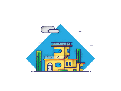 House Architecture architecture design dribbble home house illustration illustrator muzli usemuzli vector