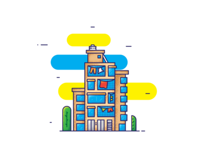 Window Decorations ✨🎈 building clothes dribbble graphicdesign illustration mumbai muzli usemuzli vector