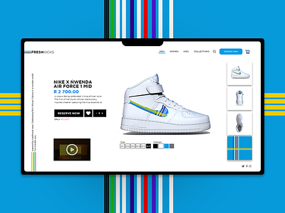 Nike X Nwenda design e commerce south africa ui ux web