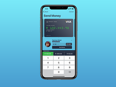 Send Money Quick UI Sketch app design south africa ui ux