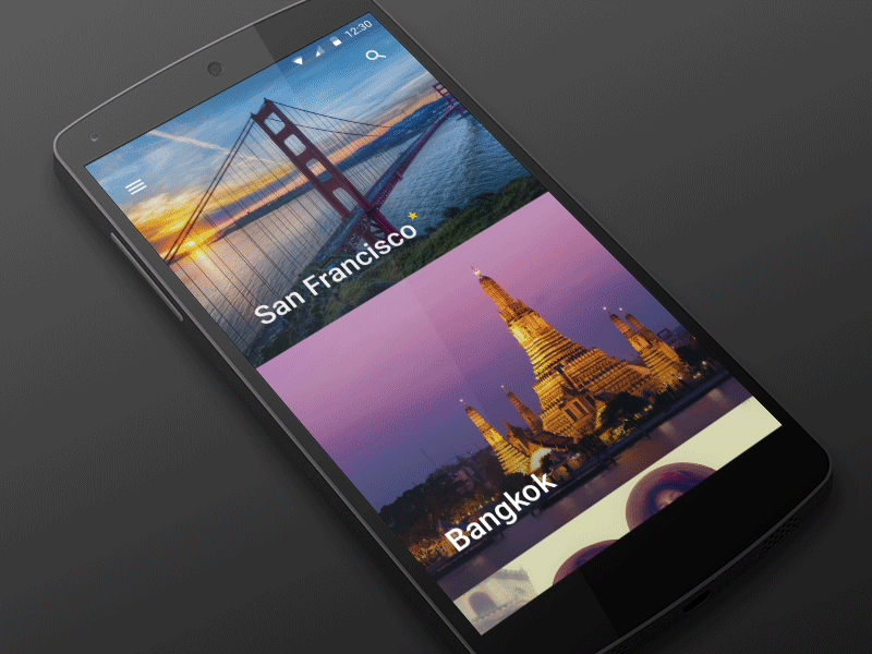 Animated Booking Form android animation app design interface material motion ui