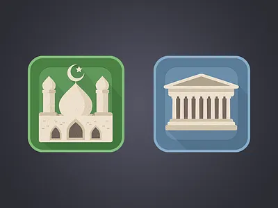 Book Genres Icons android app blue design green history icons launcher muslim parthenon