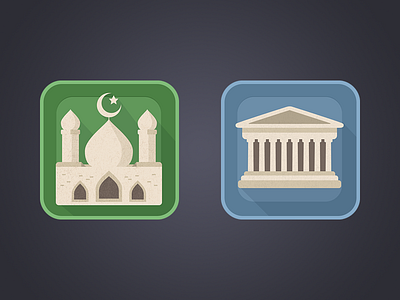Book Genres Icons android app blue design green history icons launcher muslim parthenon