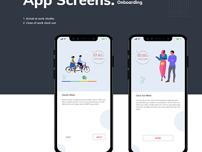 ClockIn app onboarding