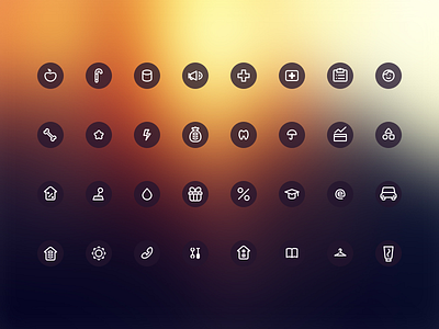 App Icons Set app icon outline tiny