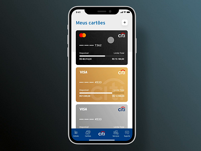 Citi Bank - Credit Card Interaction balance bank app billing card checkout citi bank credit cards ecommerce finances interaction payment prototype