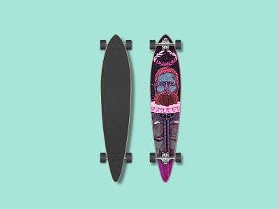 Camões Longboard art digital art illustration lisboa lisbon longboard poet poetry portugal product design skate