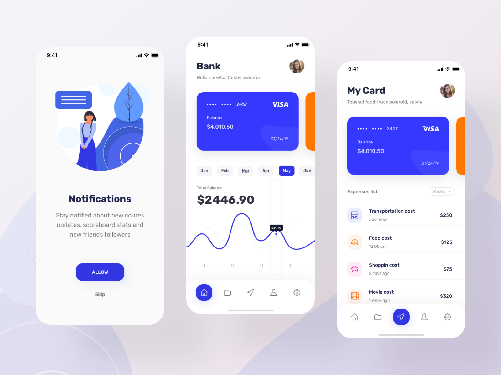 Finance App - Ui Exploration by Sadbin Walid for Creative Toast on Dribbble