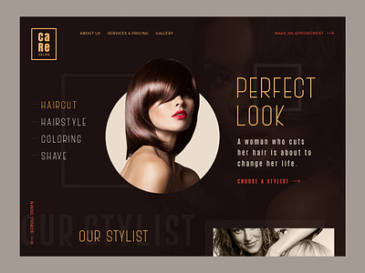 Beauty Salon Website Design beauty beauty salon branding design photoshop responsive design salon ui ux web