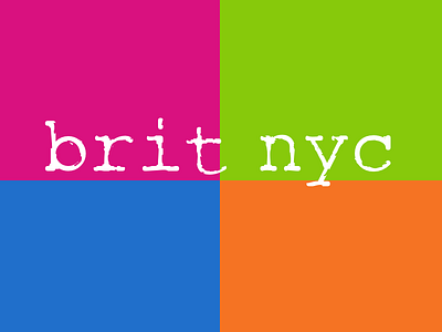 Brit NYC branding graphic design logo design