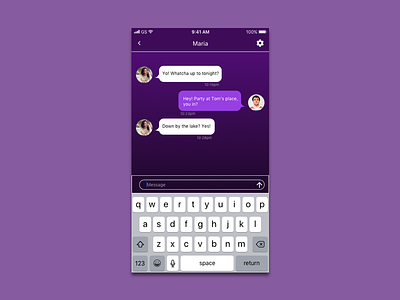 Direct Messaging chat daily ui direct message mobile ui ux visual design
