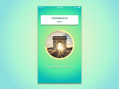Countdown Timer Page countdown timer daily ui mobile ui ux visual design