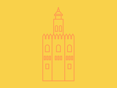 Sevilla españa icon icono sevilla spain torre del oro