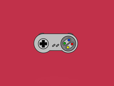 Super Nintendo icon illustrator nintendo vector