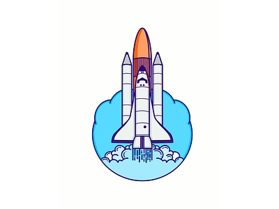 Atlantis Rocket atlantis icon line nasa rocket