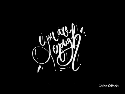 You are enough ❤️ ipad lettering procreate type