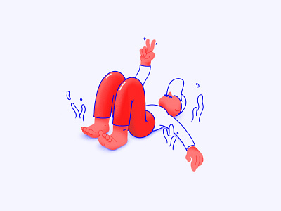 ✌️ design flat icon illustration illustrator logo minimal peace procreate