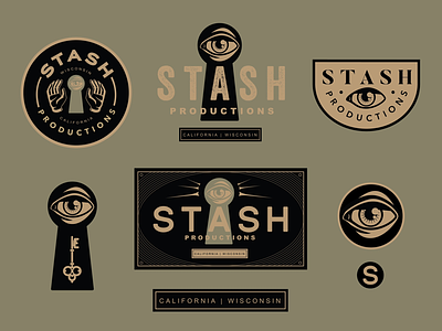 Stash Productions Branding branding graphic design identity design illustration logo logo design