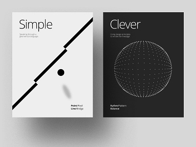 S4. Concept Simple Clever app art branding clean design flat icon identity minimal type typography ui vector web website