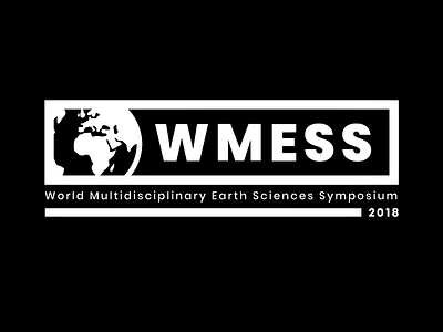 WMESS logo black logo simple symposium white world