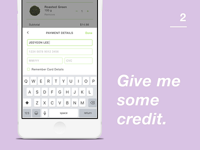 Daily UI - Day 2 2 card checkout credit daily day ui