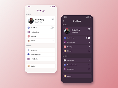 Daily UI 007: Settings