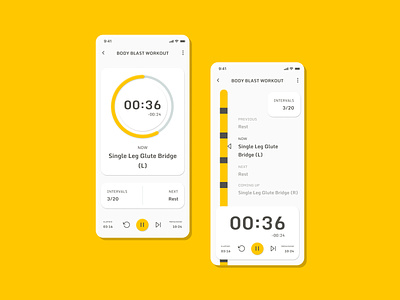 Dailly UI 014: Countdown Timer - Interval Workout 014 app challenge concept countdown daily dailyui figma fitness hiit interval mobile simple timer timers ui workout