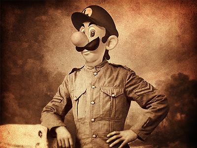 Lieutenant Luigi luigi photo manipulation soilder