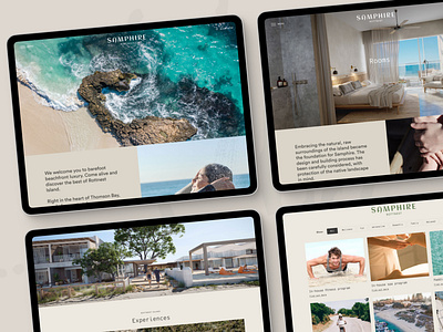 Island Hotel website design