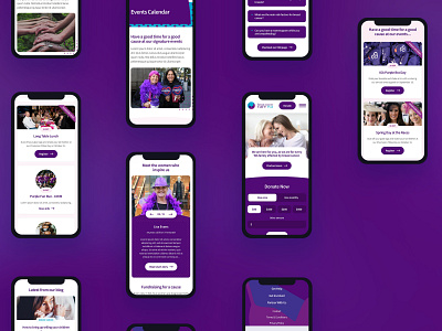 Mobile design for a breast cancer not for profit