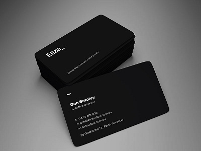 Eliza business card design