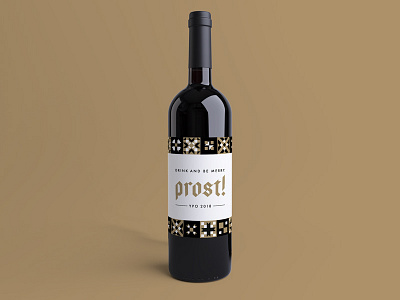 YPO Wine Label blackletter branding label design wine label